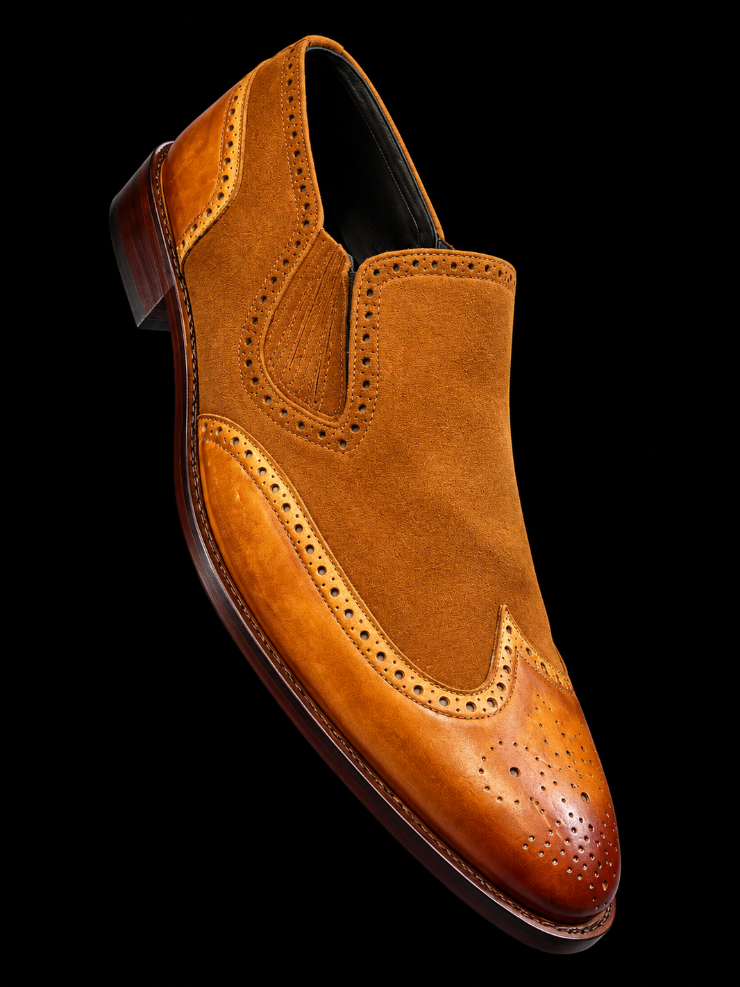 Legnano Two Tone Brown Leather & Suede Shoes