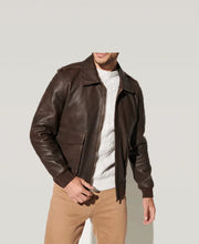 Curtis Leather A-2 Bomber Jacket