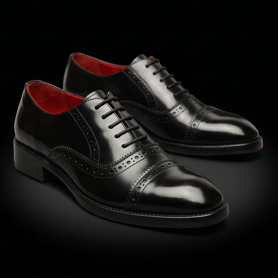 Menaggio Captoe Oxford - Black