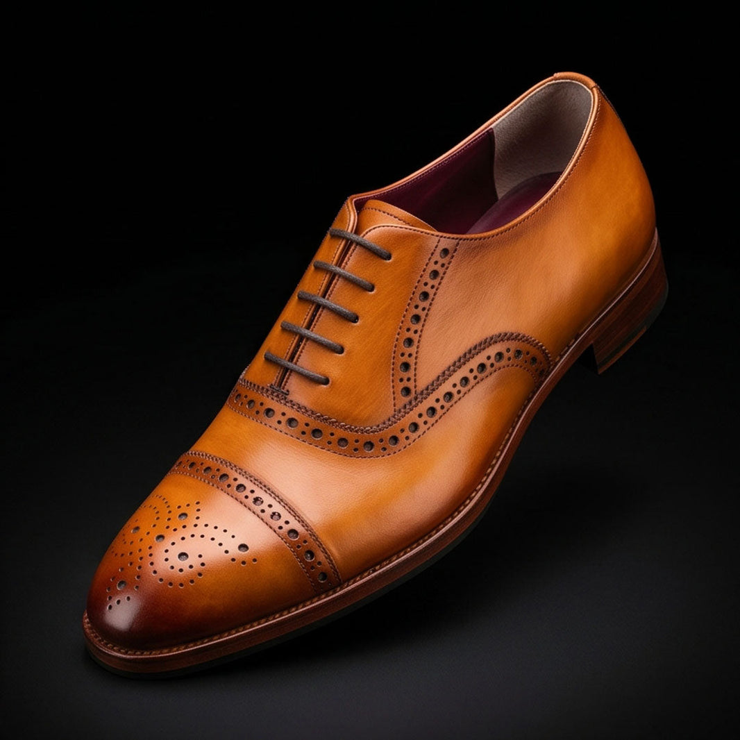 Bologna Classic Captoe Oxford - Tan