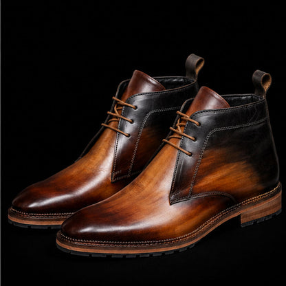 Erba Classic Chukka Boots- Tan