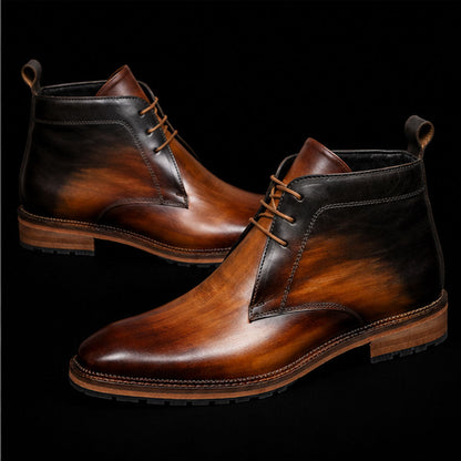Erba Classic Chukka Boots- Tan