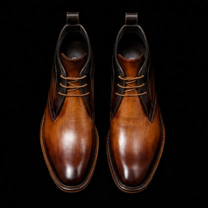 Erba Classic Chukka Boots- Tan