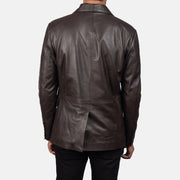 Daron Brown Leather Blazer