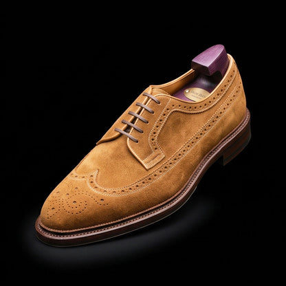 Voghera Brown Suede Leather Oxford Shoes
