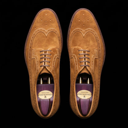 Voghera Brown Suede Leather Oxford Shoes