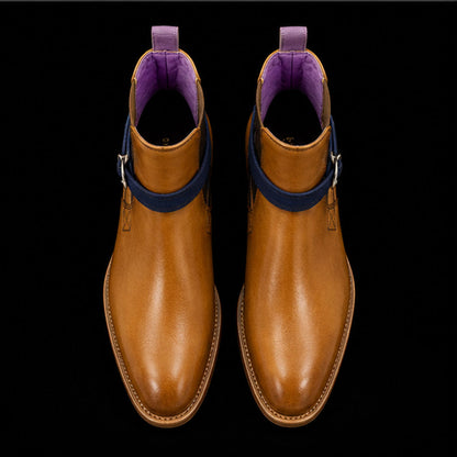 Pinerolo Tan Brown Leather Jodhpur Boots