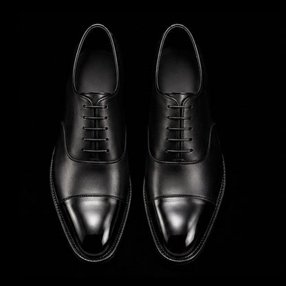 Bitonto Black Leather Ankle High Zipper Military Boots