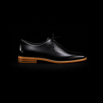 Trento Genuine Black Leather Formal Shoes