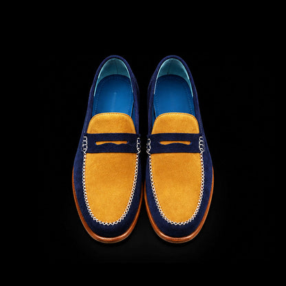 Vipiteno Multi Color Pure Suede Penny Loafers