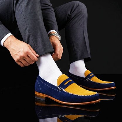 Vipiteno Multi Color Pure Suede Penny Loafers