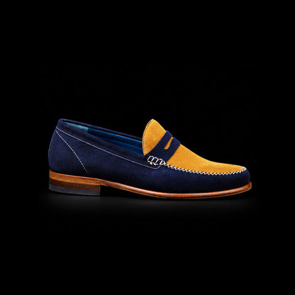 Vipiteno Multi Color Pure Suede Penny Loafers