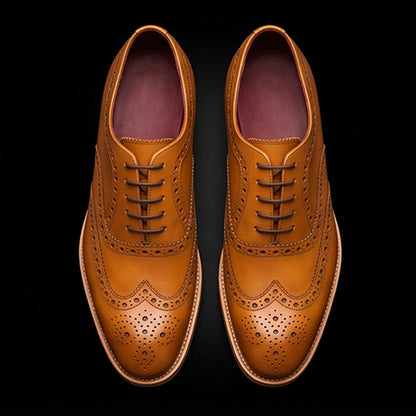 Torino Wingtip Brogue Oxford- Tan