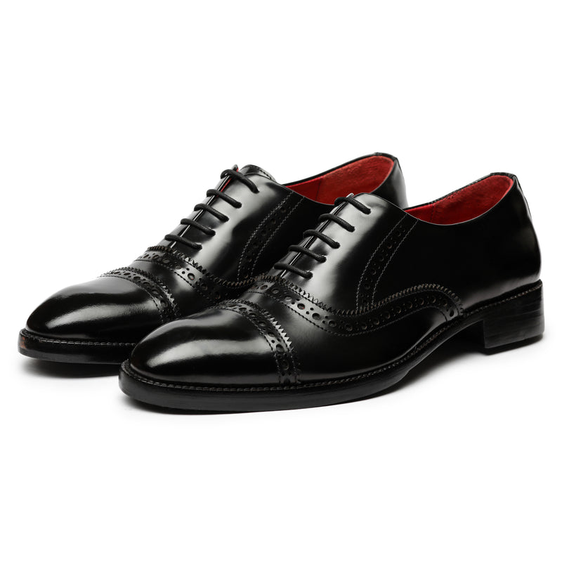 Verona Classic Captoe Oxford - Black