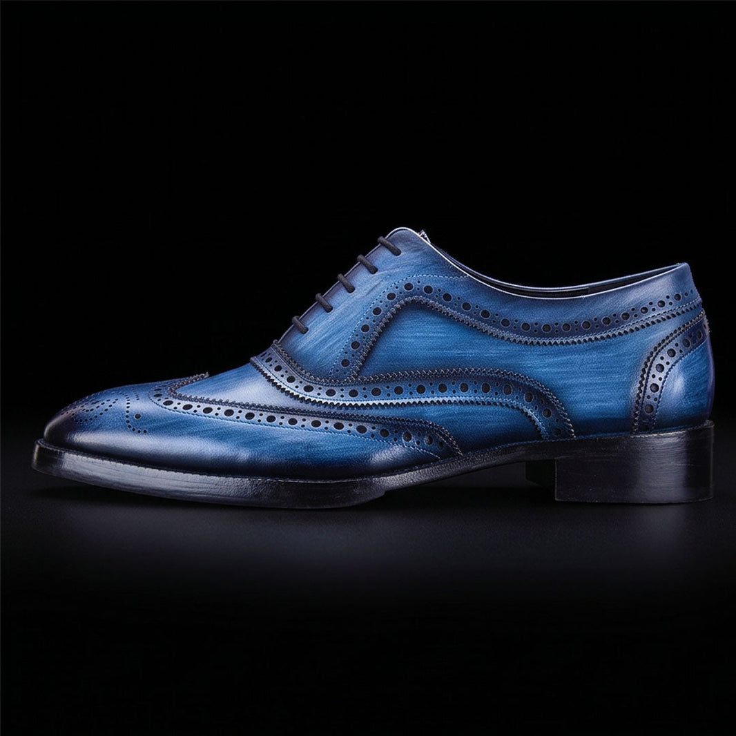 Cernobbio Wingtip Brogue Oxford- Navy