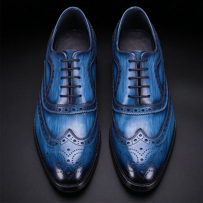 Cernobbio Wingtip Brogue Oxford- Navy
