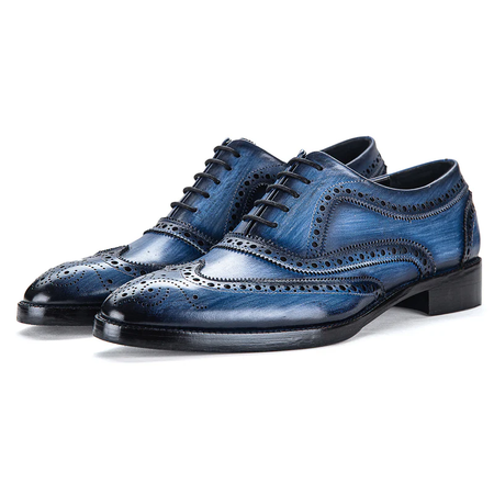 Cernobbio Wingtip Brogue Oxford- Navy