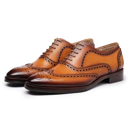 Torino Wingtip Brogue Oxford- Tan