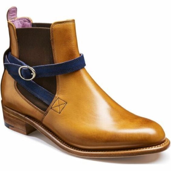 Handmade Men's Tan Brown Leather Jodhpur Boots - LEATHERSHOE