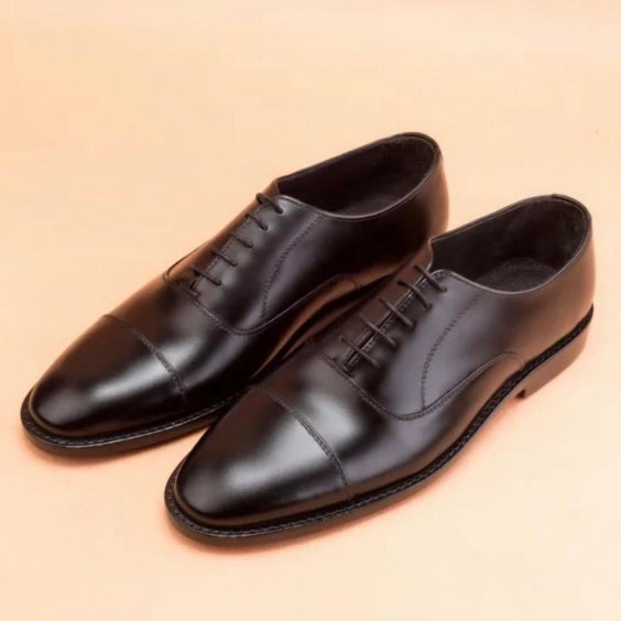 Men's Black Leather Formal Oxford Shoes