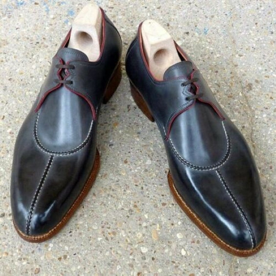 Handmade Men's Black Leather Luxury Shoes